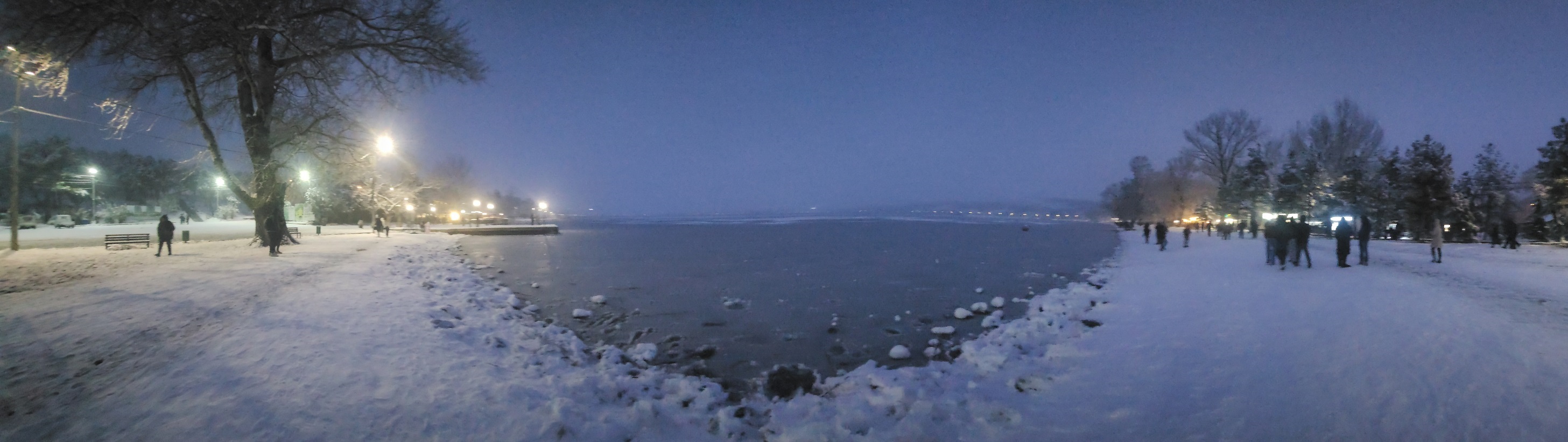Panoramic view of Lisi Lake waterfront near the property location in Tbilisi